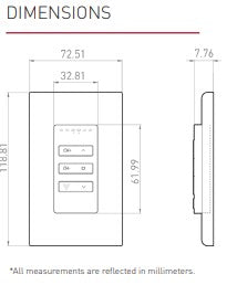 VTi® RE-LION DECO ONE WALL SWITCH | BIDIRECTIONAL - 2 CHANNEL