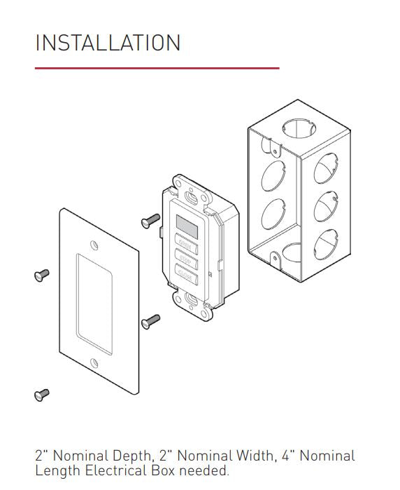 Celtic RF Wireless Wall Switch - Single Channel