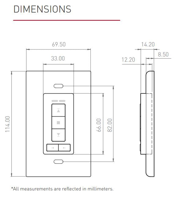 Celtic Wireless Wall Switch 2 Channels